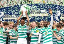 Celtic 3-1 Hearts: Fuld fart, fuld drama – og fem skotske mesterskaber i træk