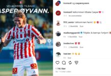 Casper Øyvann vender hjem til Tromsø – klar til TILs tilbagevenden