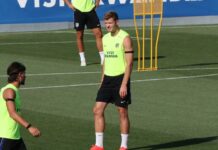 Alexander Sørloth tilbage på træningsbanen og forbereder sig til Atlético Madrids besøg i Alavés