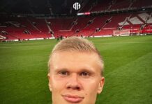 Matchvinderen Erling Haaland hylder den virkelige matchvinder på Old Trafford