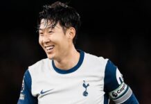 Tottenham-tilhængere er begejstrede for, at Son Heung-min scorer sig ind i sydkoreansk fodboldhistorie